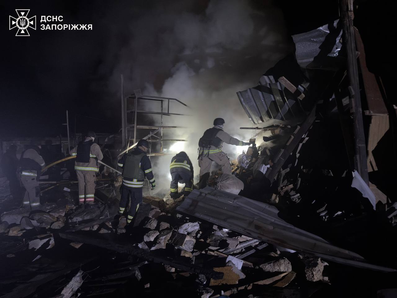 Нічні авіаудари по Запоріжжю: у ДСНС показали наслідки